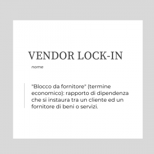 vendor lock-in significato