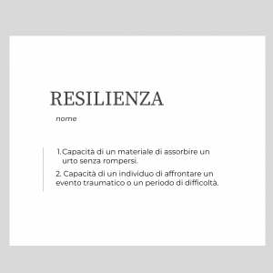 vocabolario resilienza