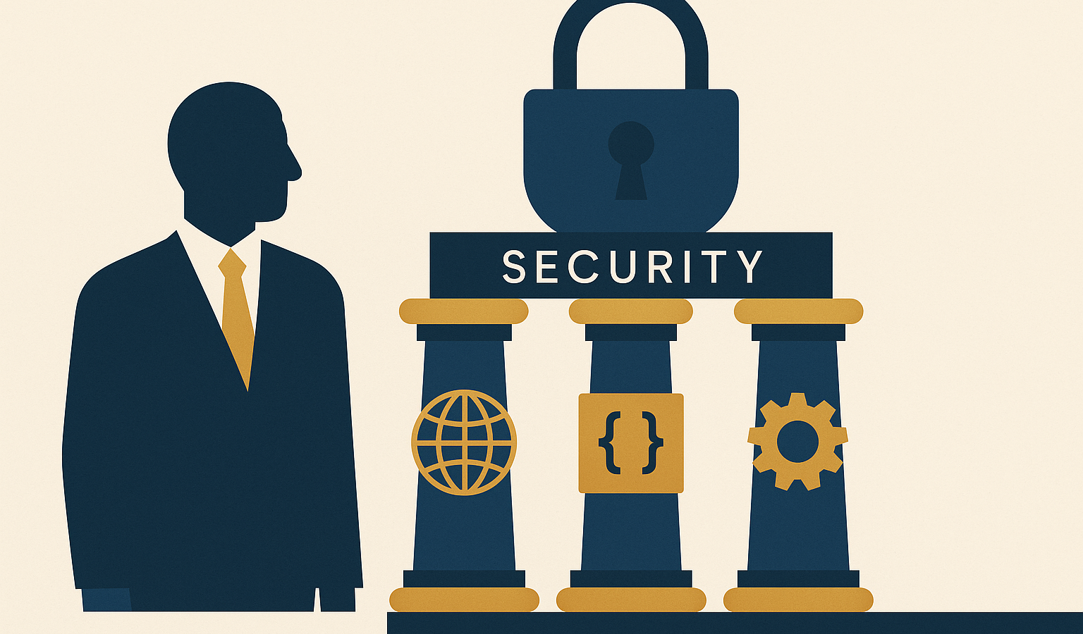 Cybersicurezza in tre pilastri: sicurezza digitale, applicativa e organizzativa.