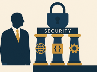 Cybersicurezza in tre pilastri: sicurezza digitale, applicativa e organizzativa.