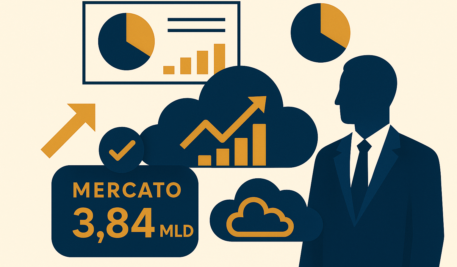 Analisi del Valore (3,84 mld) e Fotografia Mercato Cloud Italia